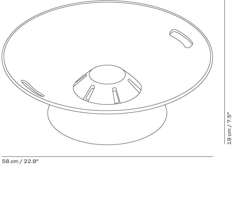 Palenisko żeliwne Helios Fire Bowl by Skagerak Design Fritz Hansen
