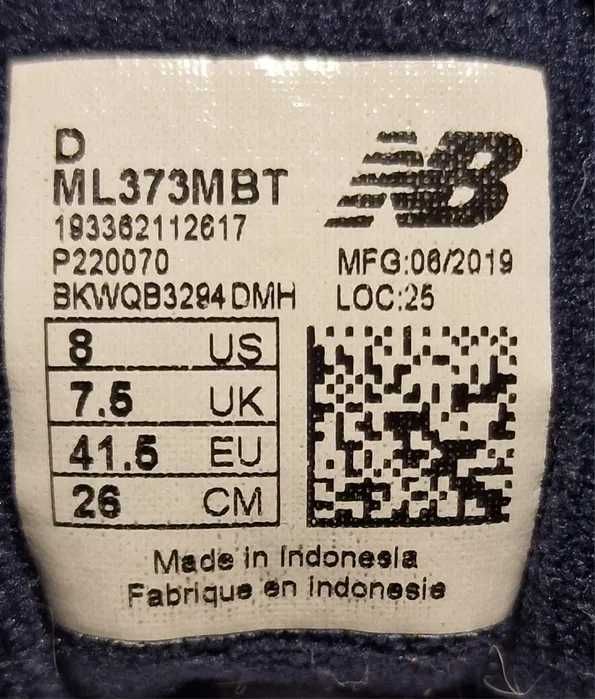 Sneakers Ténis Sapatilhas New Balance 373 tam. 41.5