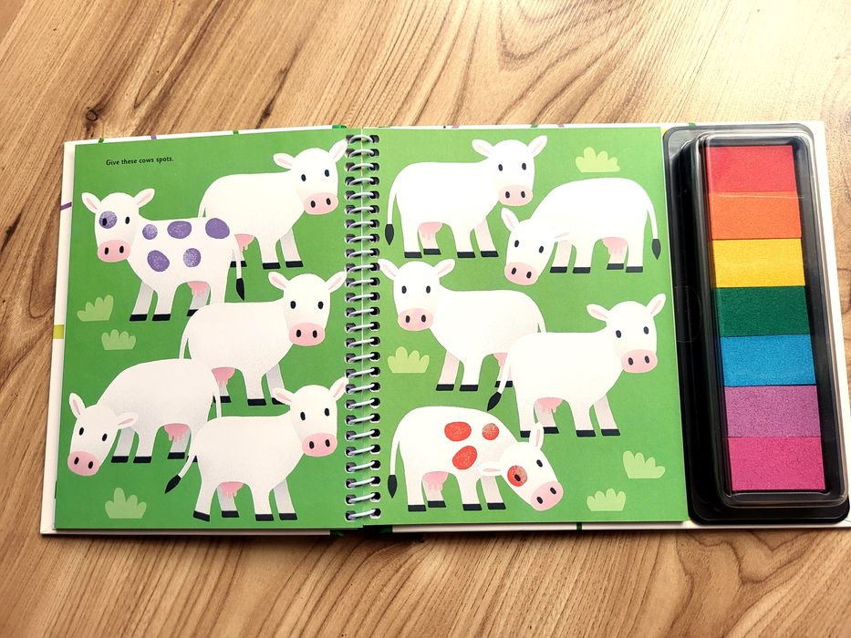 Fingerprint Activities Animals Usborne malowanie palcami finger paint