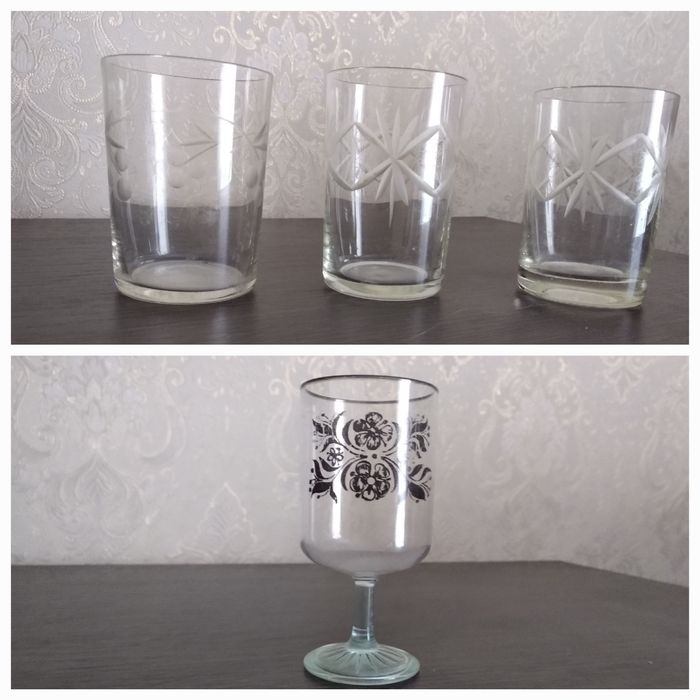Рюмки, стопки, для водки, виробництва СССР.