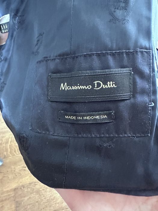 Kurtka Massimo dutti,granatowa, pikowana,przejściowa, elegancka