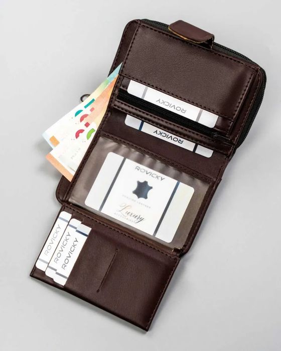 Portfel damski PU K-030B-BL 8327 BROWN