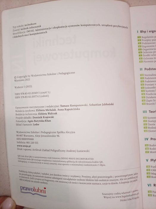 Urzadzenia techniki komputerowej
