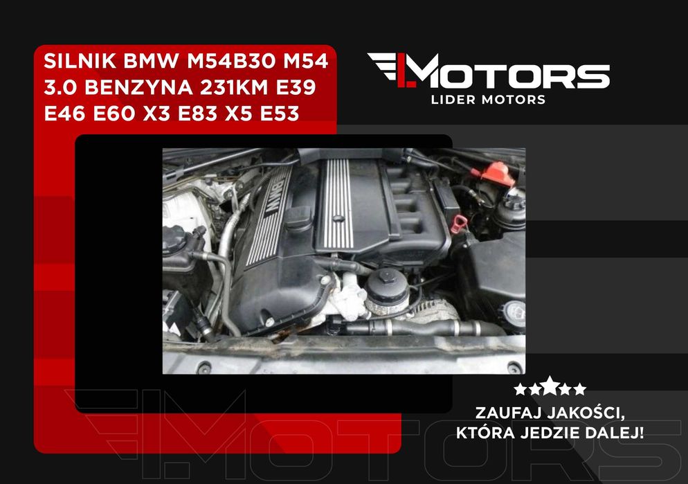 Silnik BMW M54B30 M54 3.0 benzyna 231KM E39 E46 E60 X3 E83 X5
