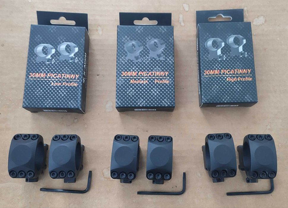 Кільця Vector Optics на пікатінні 6-гвинтові