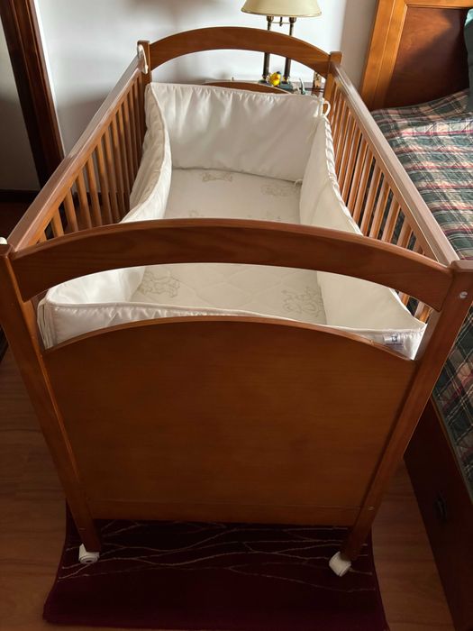 Cama de Bebé, 60x120, em madeira maciça