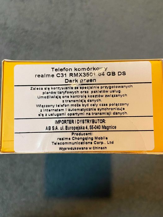 realme C31 RMX3501 Mobile Phone android