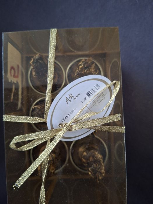 Świeczki aniołki złote 6 szt