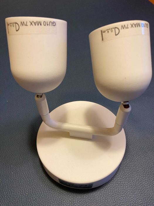 Projector Ikea Ostana teto c/2 focos, branco nunca usado