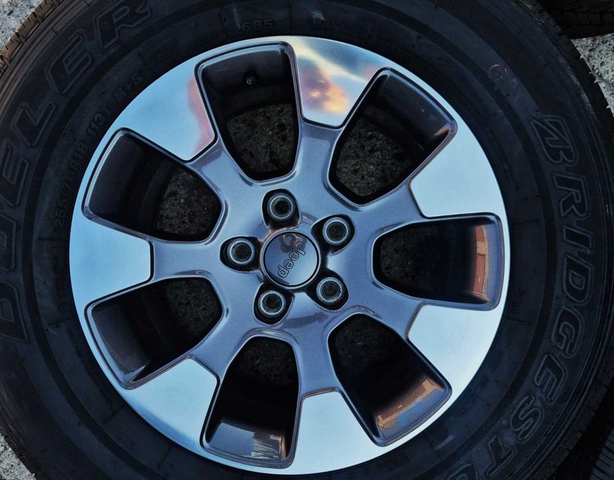 Jeep Wrangler JL/JK Rubicon Gladiator Sahara Nowe Oryginalne Alufelgi Koła Całoroczne 18 Cali-5szt