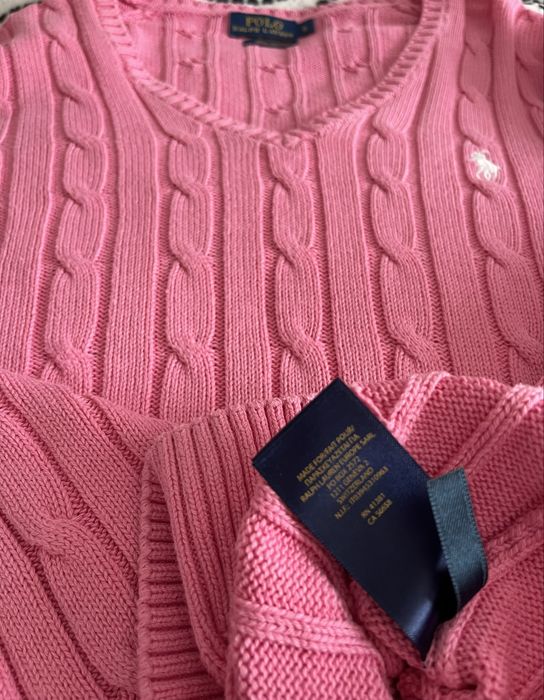Sweter Polo Ralph Lauren różowy S