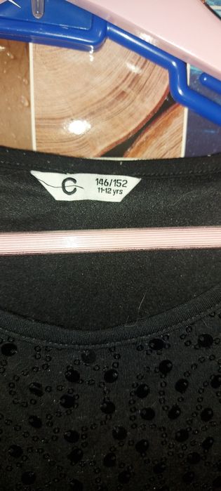 Sukienka czarna dla dziewczynki