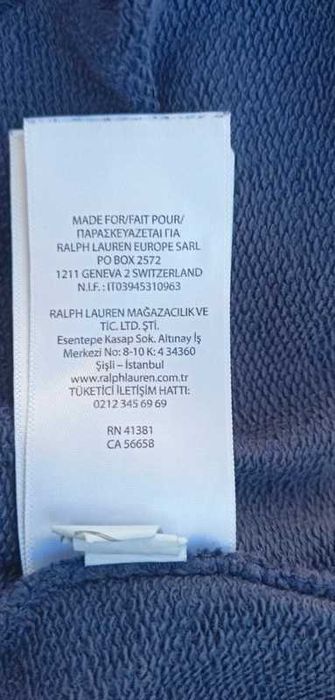 Bluza bez kaptura Polo Ralph Lauren r.L (14-16) vintage 100% bawełna