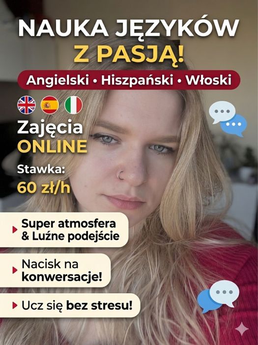 Zajęcia angielski + Hiszpański + Włoski