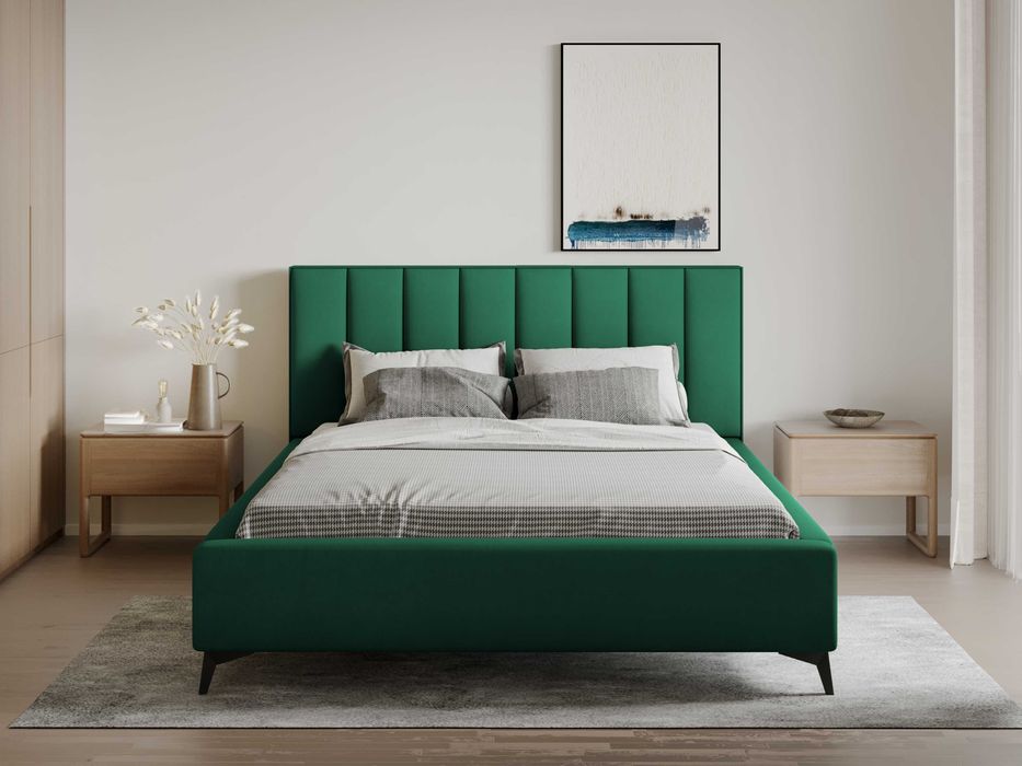 Łóżko Sypialniane z pojemnikiem + stelaż metalowy Berlin PRODUCENT