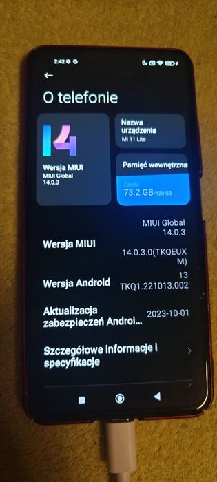 Telefon Xiaomi mi 11 Lite 4G BDB stan