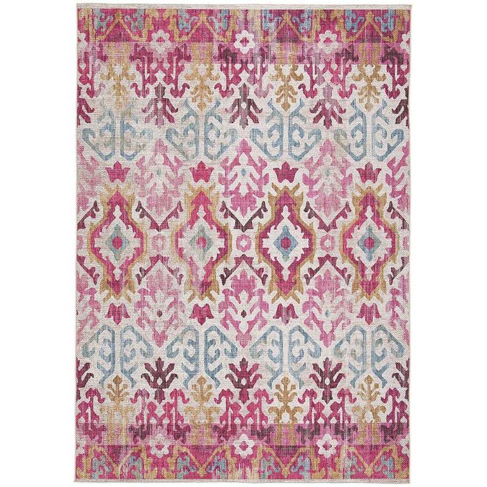 Duży Dywan 160 x 230 cm różowy Orientalny Do Salonu Pokoju Korytarza Długi