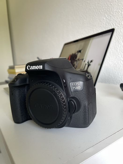 Camara profissional canon 750d
