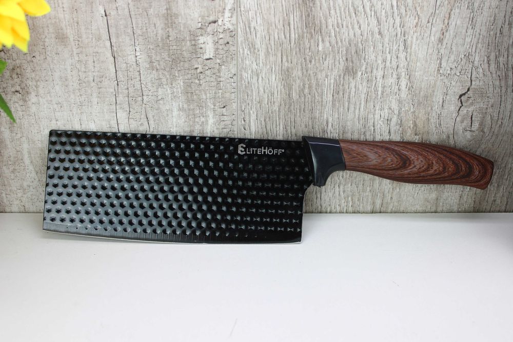 Zestaw noży kuchennych 6 el. – stal nierdzewna, blok z ostrzałką 6309