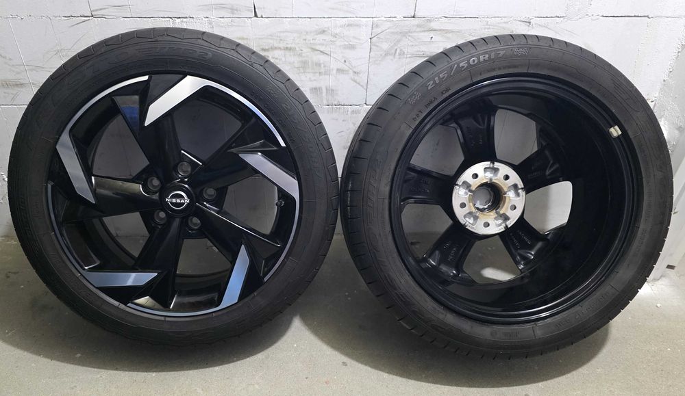 koła oryginalne alufelgi Nissan 17" 403006PD1B ET35 czujniki śruby