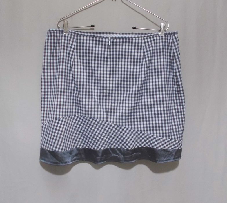 Дизайнерская юбка трапеция клетчатая 'Anja Gockel' 56р