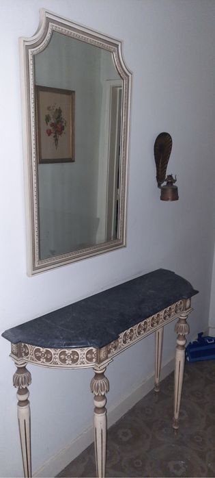 Credência vintage conjunto com espelho