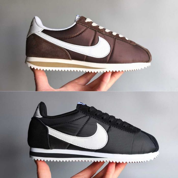 Кросівки Nike Cortez Nylon чорні коричневі розміри 36-40