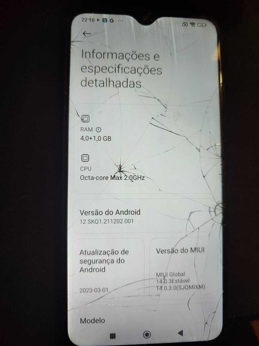 Xiaomi Redmi 9T Azul 4GB RAM 64GB Ecrã Partido