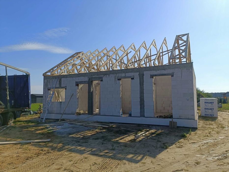 Wiązary dachowe , ,więźba dachowa ,dachy,konstrukcje drewniane, tartak