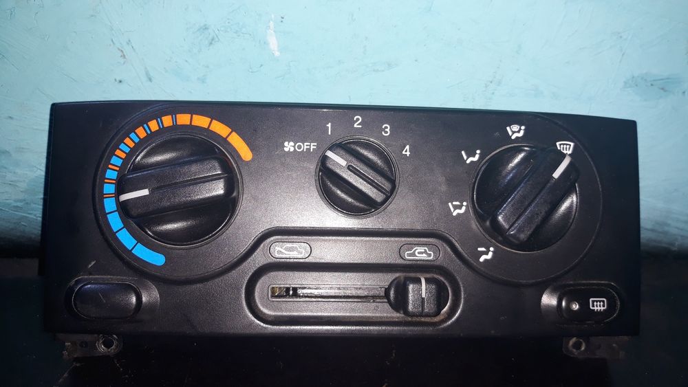 Блок панель управления печки БУП Ланос Lanoc ДЕФЕКТНИЙ Разборка: 350 ...