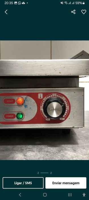 Placa de grelhar industrial