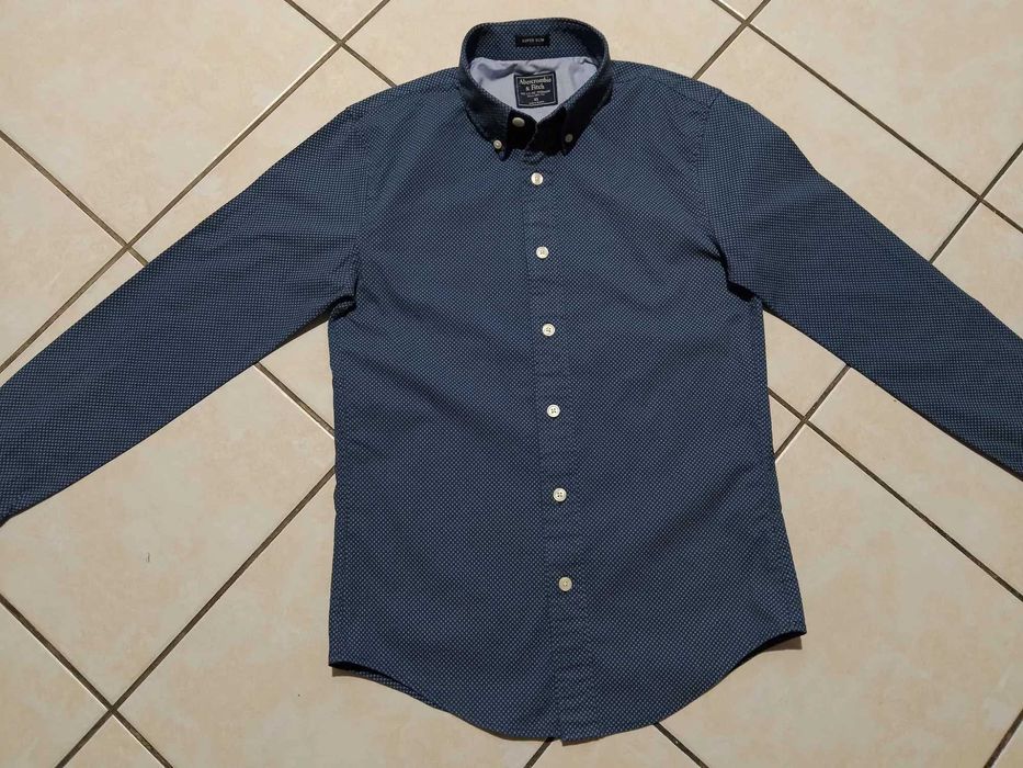 ABERCROMBIE & FITCH USA - NOWA! z LOGO Koszula Męska rozmiar XS