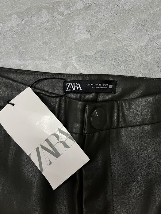Шкіряні штани ZARA