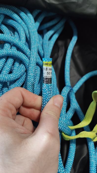 Lina wspinaczkowa Edelrid Boa 9,8 mm 50 m - blue