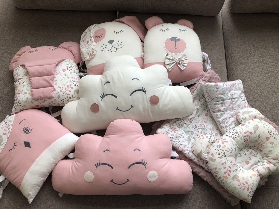 Набір у дитяче ліжечко/кокон twins з косичкою