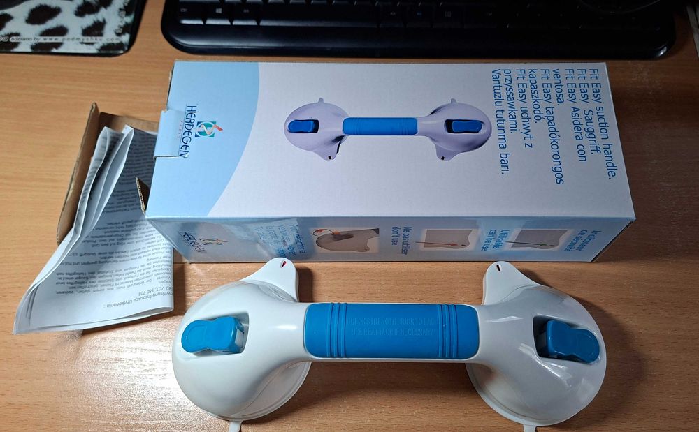 Поручень пристінний переносний «Fit Easy» 29 см - чудовий подарунок літнім або ослабленим близьким людям.