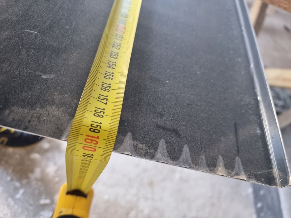Parapet aluminiowy zewnętrzny 160 cm antracyt
