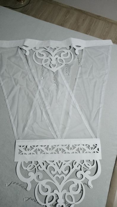 Firana panelowa z kryształkami 2sztuki