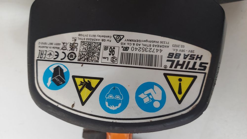 Nożce do żywopłotu stihl hsa 86