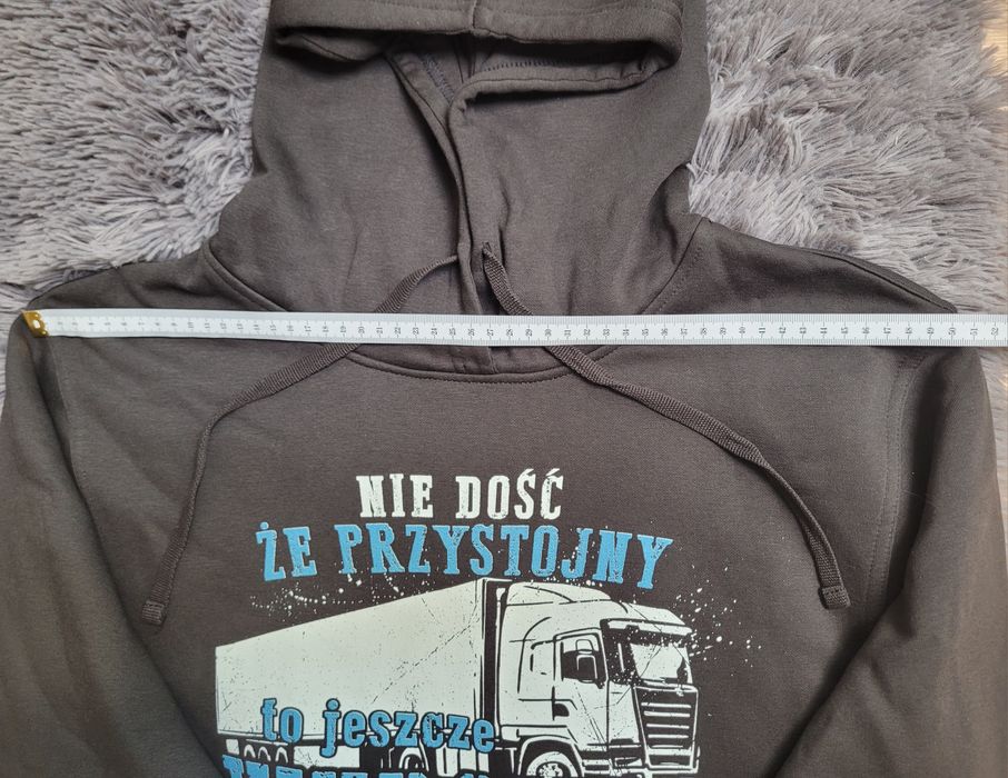 Męska bluza polarowa z kapturem