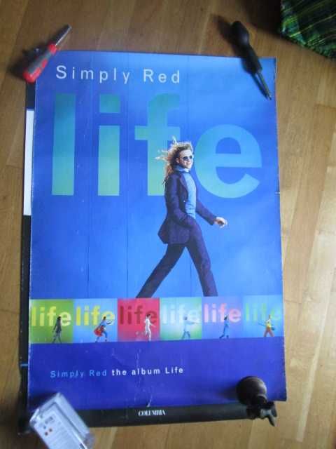 poster promocional   Leonard Cohen Bob Dylan Simply Red