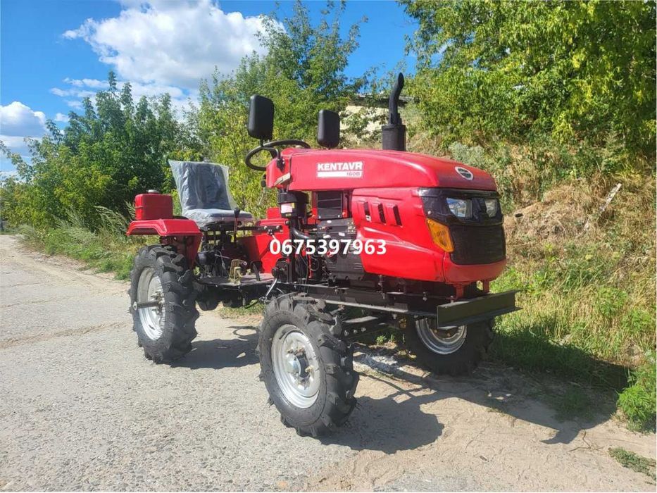 Мототрактор KENTAVR 160 В ПРЕМІУМ Фреза та Плуг Кентавр доставка