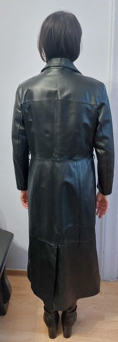 Skórzany płaszcz damski rozmiar XL stan bardzo dobry