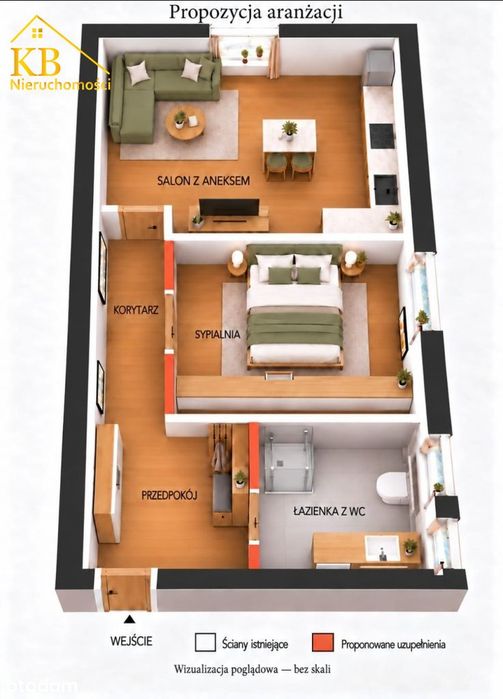 Wałbrzych – Nowe Miasto | 38,7 m² | 120 000 zł