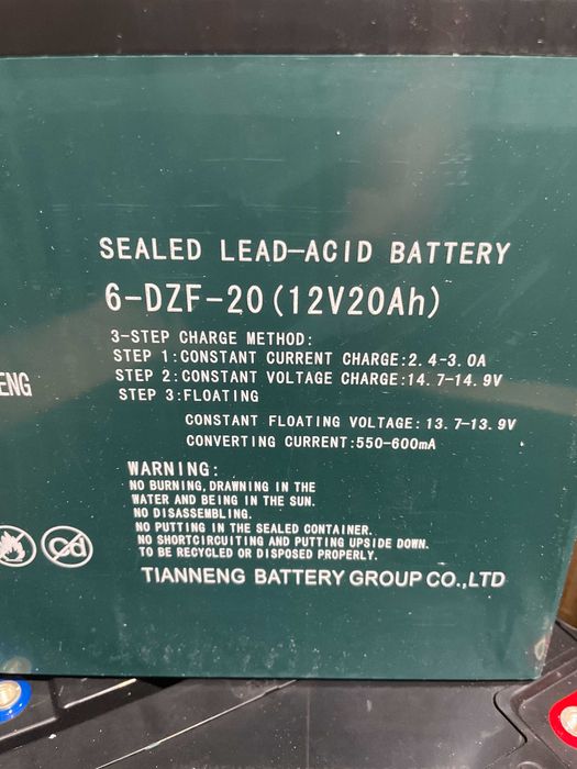 Baterias 12V20H scooter eletrica NOVAS