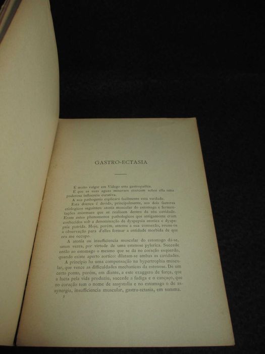 Livro Clinica Hydriatica de Vidago João da Silveira Figueiredo 1898 Peça de Colecção Raro