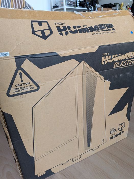 Caixa NOX Hummer Blaster ARGB Preta (ATX) (Vidro Temperado)