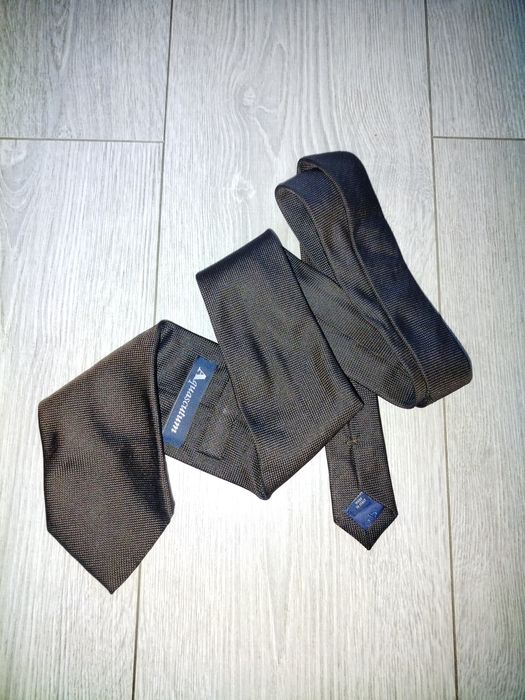 Галстук Aquascutum Canali 100% шелк сделан в Италии