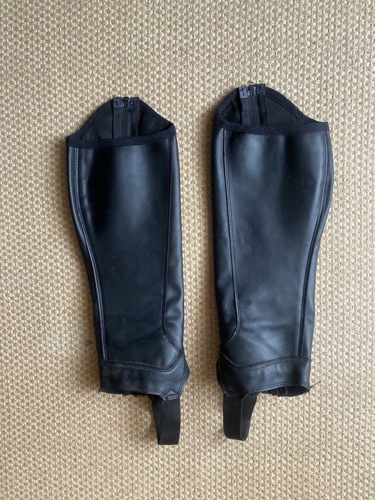 Polainas de equitação,como novas preto