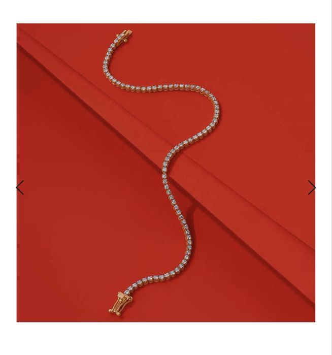 Золотой браслет с бриллиантами 1.16 карат. Ювелирный дом Сова.